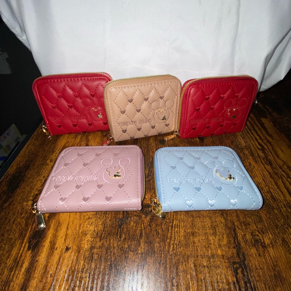 Forever Young Red and Pink Quilted Wallets